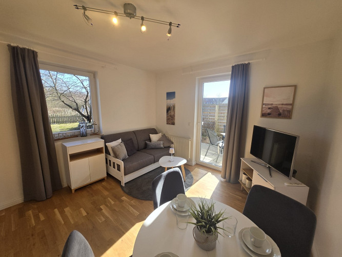 Wohnzimmer mit Schlafcouch